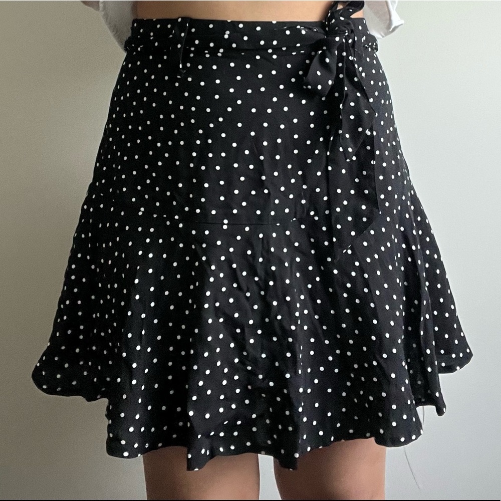 Essentials by ABS Polka Dot Skirt